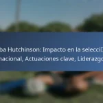 Christine Sinclair: Rol de liderazgo, Récords internacionales, Torneos clave