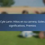 Liam Millar: Apariciones internacionales, Contribuciones, Partidos clave