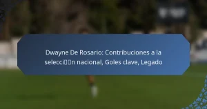 Dwayne De Rosario: Contribuciones a la selección nacional, Goles clave, Legado
